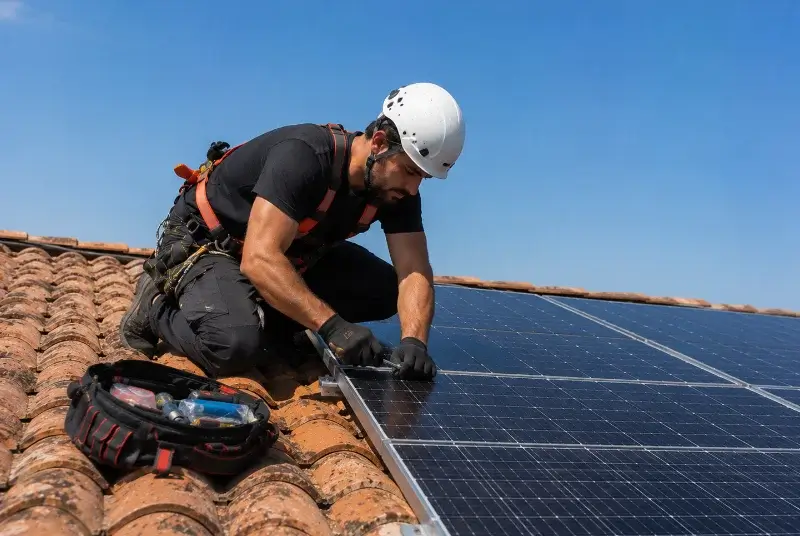Maintenance et monitoring de panneaux solaires à Lagrave